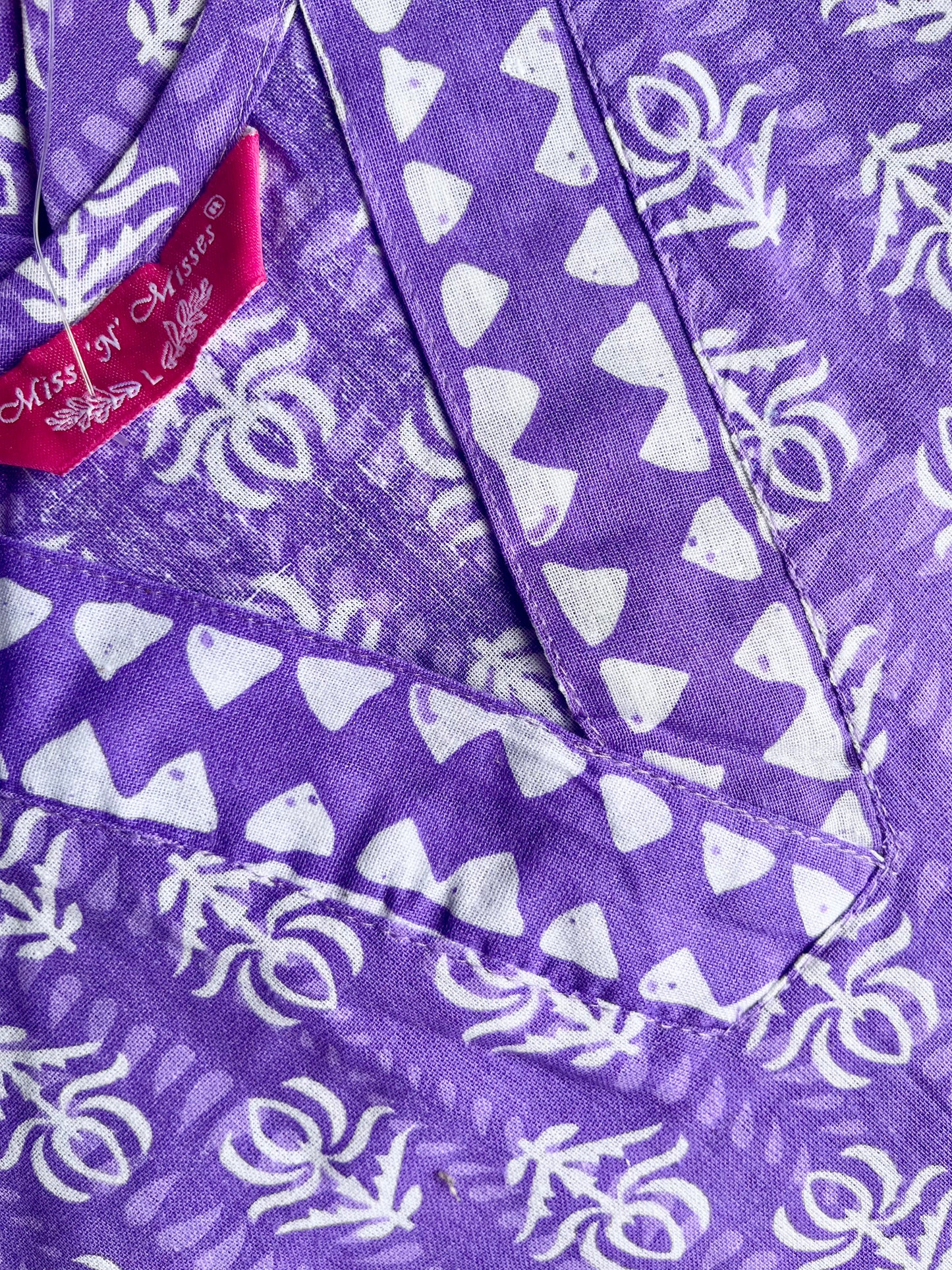 Lavender Floral Print Kurta With Pant