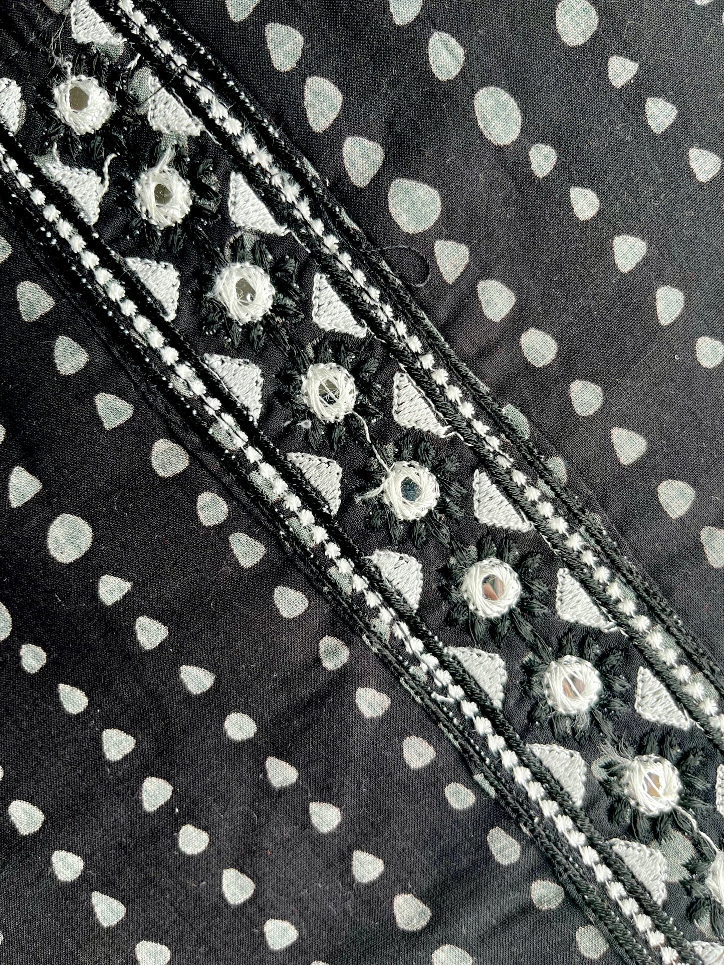 Black Embroidered Kurta With Pant