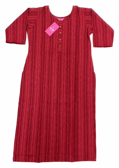 Ruby Red Self-Design Kurta