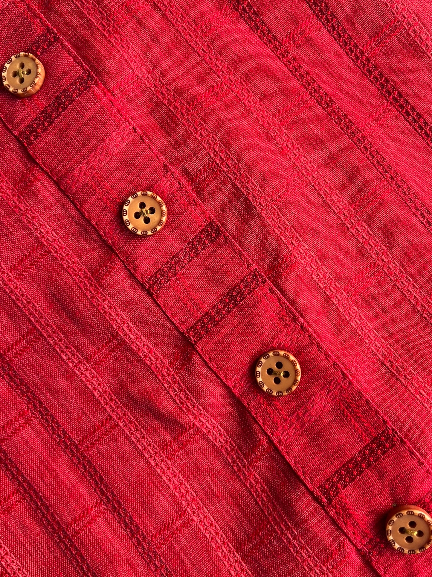 Ruby Red Self-Design Kurta