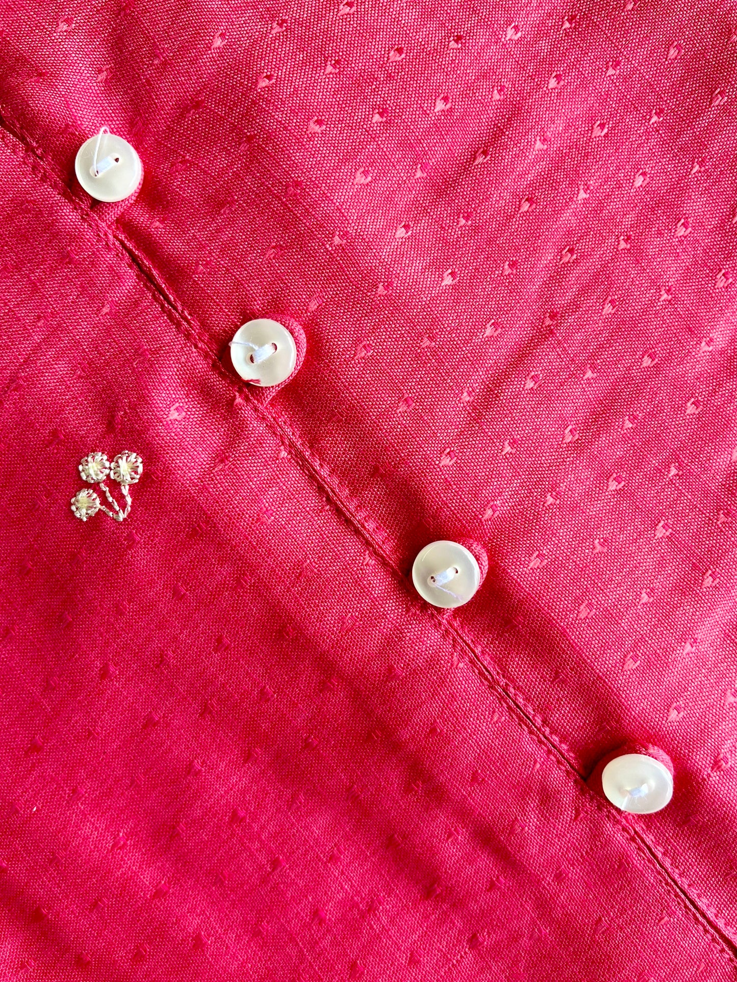 Pink Floral Embroidered Straight Kurta