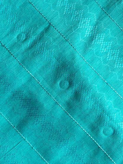 Aqua Blue Self-Design Kurta